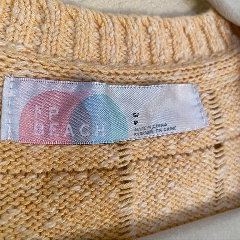 Free People Beach Cropped Cotton Cardigan